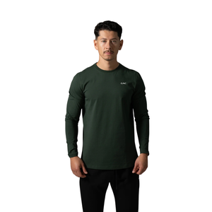 Men's <b>Black</b> O-Neck <b>Long</b> Sleeve <b>T</b>-<b>Shirt</b> Polyester/Cotton Blend Breathable Quick Dry Logo Design Regular Fit Casual Daily Wear - Product Image 1