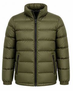 Wholesale Trendy Custom Nylon <b>Puffer</b> <b>Jacket</b> Quilted Winter <b>Men</b> Shiny Removable <b>Hooded</b> <b>Puffer</b> <b>Jackets</b> Breathable Customized OEM - Product Image 1
