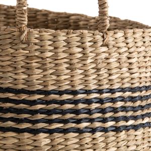 Panier de pique-nique rond en jonc de mer Vietrustic, tendance du moment, fait main, écologique, multifonctionnel, pour la maison et le rangement du linge - Product Image 2