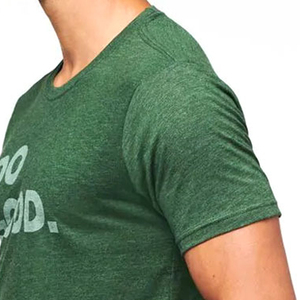 Camiseta de Manga Corta para Hombre, Cuello Redondo, Color Verde, con Estampado Sólido, Corte Regular, Deportiva, 100% Algodón, Ecológica, de Secado Rápido - Product Image 5