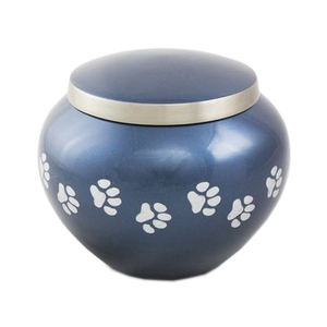 Urne en métal faite à la main couleur grise urnes de haute qualité urnes de crémation en laiton nacre pour cendres humaines adulte - Product Image 6