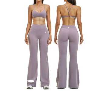 Tenues de sport respirantes pour femmes, ensembles de 7 pièces, manches longues, fitness, gym, yoga, vêtements de sport, débardeur, leggings sans couture, extensibles - Product Image 3