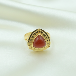 Orange Carnelian Gemstone <b>Ring</b> Pure 925 Sterling Silver Handmade <b>Statement</b> <b>Ring</b> Rose Gold Yellow Gold Plated Jewelry for Unisex - Product Image 2