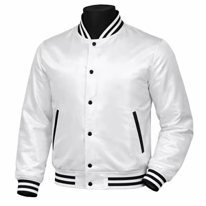 Chaqueta de satén elegante de tela suave de calidad premium, moda moderna, ropa casual de calle, chaqueta de satén. - Product Image 1
