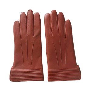 Gants en cuir courts pour femmes, pour costumes de soirée, gants en cuir décontractés d'hiver - Product Image 5