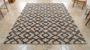 Alfombra de Yute Natural Anudada a Mano de Primera Calidad, Alfombra de Yute Trenzada Hecha a Mano Ecológica para Sala de Estar, Dormitorio y Decoración del Hogar - Product Image 4