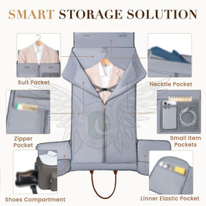 Sac de voyage pour passagers, pour effets personnels et vêtements, sac de voyage en cuir, sac de voyage prêt à l'emploi pour les routines quotidiennes et les escapades - Product Image 3