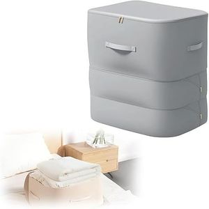 Nouveau sac de rangement multifonctionnel 2025 à compression automatique ultra-compact à 3 couches, grande capacité, en tissu satiné épais avec fermeture éclair - Product Image 1