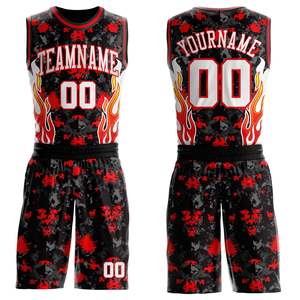 <b>Hot</b> Supplier Custom White Black Basketball Uniform Set Premium Recycled Polyester Team Jersey Shorts Anti-Bacterial Sleeveless - Product Image 1