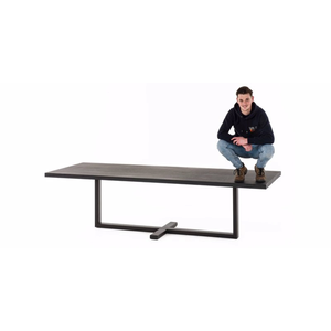 Table de bar en bois de manguier noyer rectangulaire pliable d'intérieur pour divers espaces-pour l'entrée du centre commercial ferme sous-sol écoles industrielles - Product Image 5