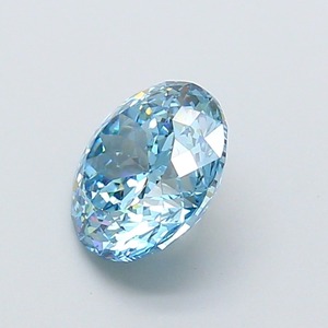 Diamant CVD bleu vif fantaisie, taille portugaise, clarté VVS2, polissage excellent, pierre précieuse cultivée en laboratoire pour la création de bijoux de luxe sur mesure - Product Image 3