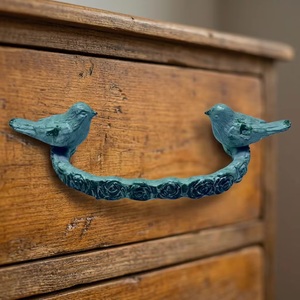 Ceramic Bird Drawer Pull <b>Rustic</b> Design Novelty Shape Furniture Handle Home Office Decor Durable - Product Image 6