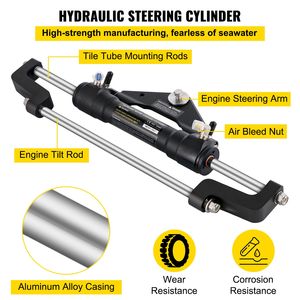 Kit di Sterzo Idraulico da 300HP con Pompa del Timone, Include Tubi Idraulici per Sterzo Barca, per Parti e Accessori - Product Image 4