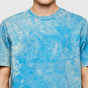 เสื้อยืดผู้ชายแบบย้อมสีเอซิด แขนสั้น สวมใส่สบาย รับผลิตตามสั่งพร้อมโลโก้ - Product Image 5