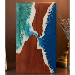 Handmade Teak Wood Cremation Urn Personalized <b>Memorial</b> Wooden Ash <b>Box</b> Classic Cherry Wood Adult Urn by AYAANS - Product Image 6