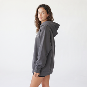 Sweat-shirt à capuche en molleton de coton uni pour femme, coupe ample, décontracté, doux, pour l'hiver, avec poche - Product Image 4