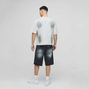 Pantalones Cortos de Trabajo para Hombre, Estilo Carpenter, Holgados, de Moda, Tipo Jorts, Vaqueros Cortos - Product Image 6