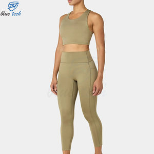 Women Fitness Yoga Set Activewear Sports <b>Bra</b> and High Waist Leggings Gym Clothing Custom Logo & Design OEM Service - Product Image 6