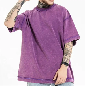 Camiseta Nueva con Lavado Ácido, Estampado Personalizado, Estilo Vintage, Oversize, de Algodón, para Hombre y Mujer, Ropa Casual - Product Image 5