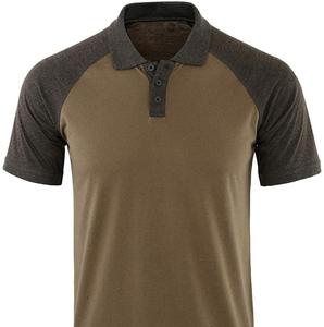 T-shirts à manches courtes boutonnés pour hommes, en coton 100% de haute qualité, tricoté, respirant, avec impression de logo personnalisé sur le devant - Product Image 4