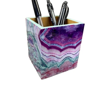 Antique Polished Resin <b>Pen</b> Stand <b>Pen</b> Holder With <b>Multi</b> <b>Color</b> for Office Use with Customized Shape and Size - Product Image 1