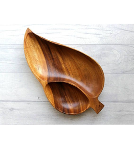 Most Selling Durable quality Leaf Shape Wooden Bowl manufacture Wholesale Supplies Christmas party Table Decoration Accessory - Product Image 3