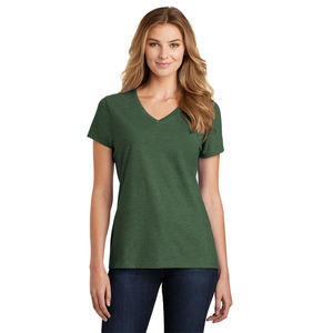 T-shirt unisexe à col en V, manches courtes, rose uni, coupe classique, décontracté, sportif, 100% coton, jersey respirant, tricoté, 180g, RICSA, hiver - Product Image 1
