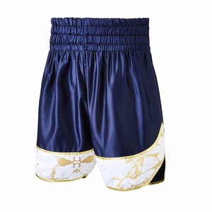 Fabricant de shorts de boxe en gros, shorts de boxe en satin personnalisés, qualité professionnelle pour l'exportation - Product Image 2