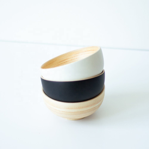 Bols de riz à salade ronds en bambou réutilisables de style moderne bols de smoothie de bouddha de technique personnalisée pour le camping aventures en plein air - Product Image 5