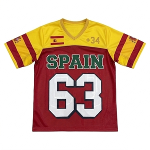 Camiseta de Baloncesto de España Unisex con Cuello en V, Manga Corta, Malla Sublimada de Poliéster Transpirable, Ropa Deportiva para Adultos, Talla 63 - Product Image 3