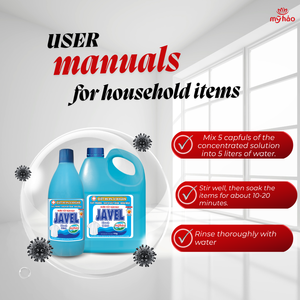 My Hao Javel Eco Friendly Color Safe <b>Bleach</b> Concentrated Laundry And Surface Cleaner Fast Whitening Formula Household Use - Product Image 6