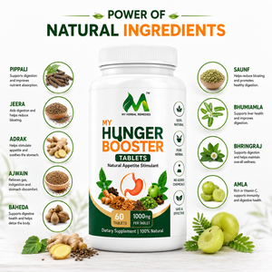 MY HERBALS MY HUNGER BOOSTER Tabletas de Extracto, Estimulante del Apetito Natural, Favorece una Digestión Saludable y una Mejor Absorción de Nutrientes - Product Image 4