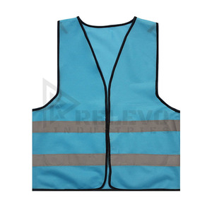 Chaleco de Seguridad Reflectante Personalizado de Alta Calidad, Azul, Poliéster, Unisex, Transpirable, Ligero, Ropa de Trabajo, Certificado CE/UE - Product Image 3