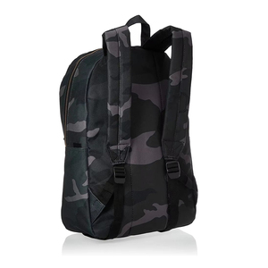 Sac à dos en toile camouflage noir et gris avec poche avant zippée, poignée supérieure et bretelles, sac à dos de 50-70L - Product Image 2