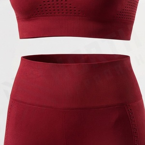 Latest Design Womens Yoga Set Solid Customized Color Gym Fitness Activewear Wholesale Workout Clothing <b>Low</b> MOQ Picks - Product Image 5