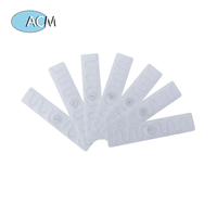 Étiquette RFID UHF longue portée en tissu tissé, résistante à la chaleur, lavable, pour la gestion des vêtements