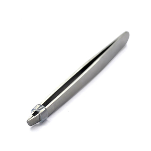 Pinzas profesionales de acero inoxidable con punta inclinada para cejas, herramientas de belleza para depilación de precisión y cuidado de cejas - Product Image 1