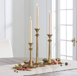 Brass <b>Square</b> Christmas <b>Candle</b> Pillar Holder with Leaf Design Eco-Friendly High Quality Handicrafts - Product Image 6