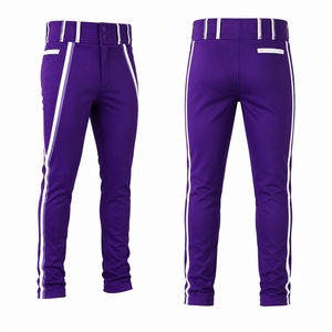 Pantalon de baseball à rayures fines pour homme, personnalisable avec logo, respirant, anti-humidité, taille élastique, vente en gros, usine ODM - Product Image 1