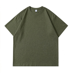 Camiseta Premium 100% Algodón para Hombre |   Camiseta de Cuello Redondo Lisa de 180 g/m² |   Ropa Casual de Verano Personalizada, Transpirable y Duradera - Product Image 1