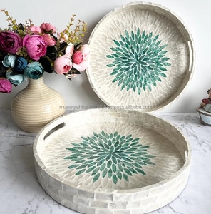 Plateau en nacre avec pièce polie à la main et à la main pour une taille personnalisée - Product Image 4