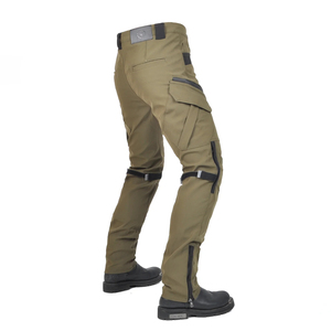 Motorcycle Leather Cordura Riding Pants with CE Removable Knee & <b>Hip</b> Protectors | Waterproof Biker Trousers | Hike Impex - Product Image 4