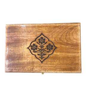 Caja de Joyería de Madera Hecha a Mano, Organizador de Almacenamiento de Recuerdos con Diseño Celta Grabado, Caja de Joyería de Madera - Product Image 4