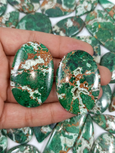 High Quality Loose Natural Australian Malachite Druzy Gemstone Mix Shape Cabochon Green for Jewelry Making Wholesale Gems - Product Image 6