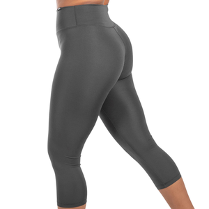 Leggings Capri Casuales de Cintura Alta para Mujer, Sólidos, Elásticos, Transpirables, de Secado Rápido, Compresión, Ropa Deportiva - Product Image 2