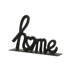 Décoration de table rustique en fer forgé faite à la main, sculpture métallique artistique pour salon, thème Amour - Product Image 4