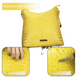 Sac en cuir gaufré crocodile de haute qualité, nouvelle arrivée, finition croco tendance, bouton, résistant à l'eau, réglable, ODM, vente en gros - Product Image 5