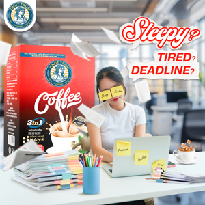 กาแฟสำเร็จรูปวินัท ทรัสท์ 3in1 อาราบิก้า โรบัสต้า เบลนด์ คาเฟอีน 71 กิโลแคลอรีต่อแก้ว ผลิตจากเวียดนาม รสขม - Product Image 1