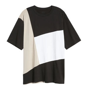 T-shirts personnalisés en mélange polyester/coton épais pour hommes – Respirants, séchage rapide, tissu tricoté léger, style streetwear uni - Product Image 1