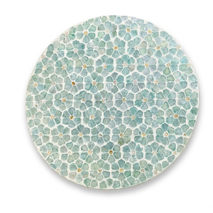 Sophisticated Shell <b>Placemat</b> Boho Mother of Pearl Charger for Coastal Wedding & Luxury Reception - Product Image 1